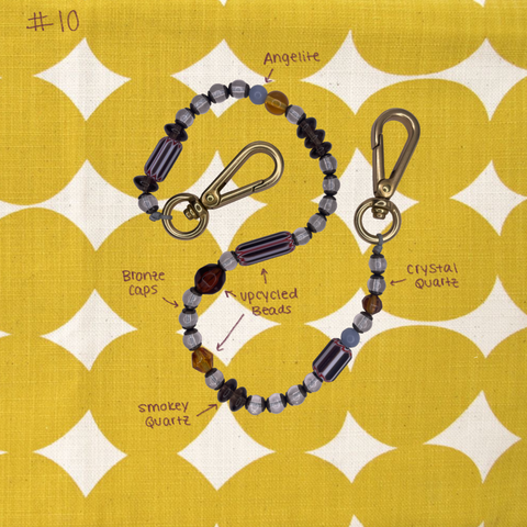 beaded charm, upcycled beads, sustainable jewelry brand