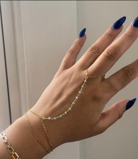 paula hand chain, romantic jewelry, sustainable jewelry