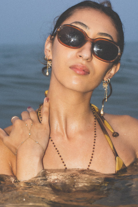 la romantica necklace, beach vibes, sustainable jewelry company