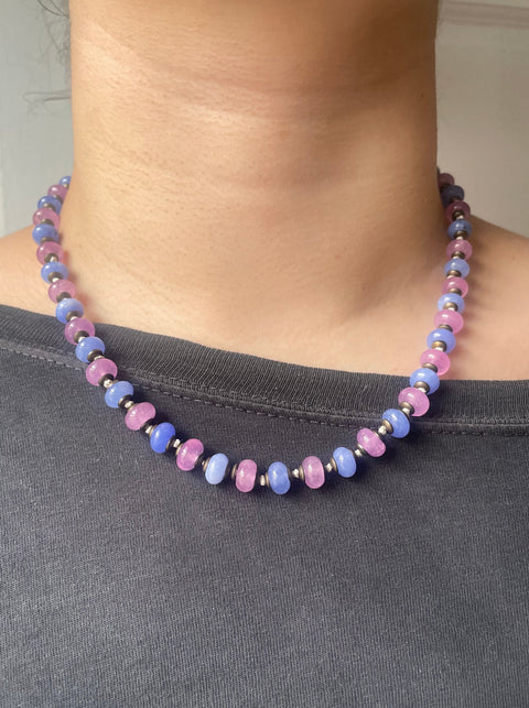 Knotted necklace - Ube